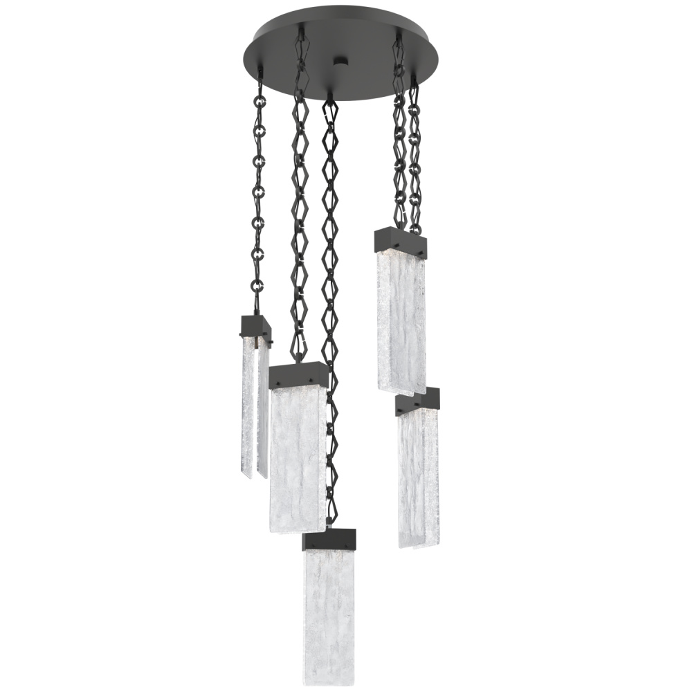 Parallel Round 5pc Multi-Pendant with Chain