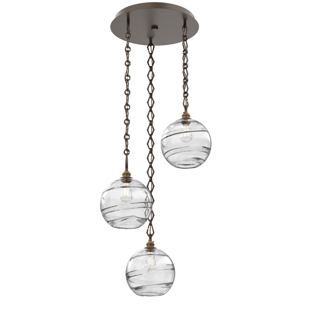 Terra Round 3pc Multi-Pendant with Chain