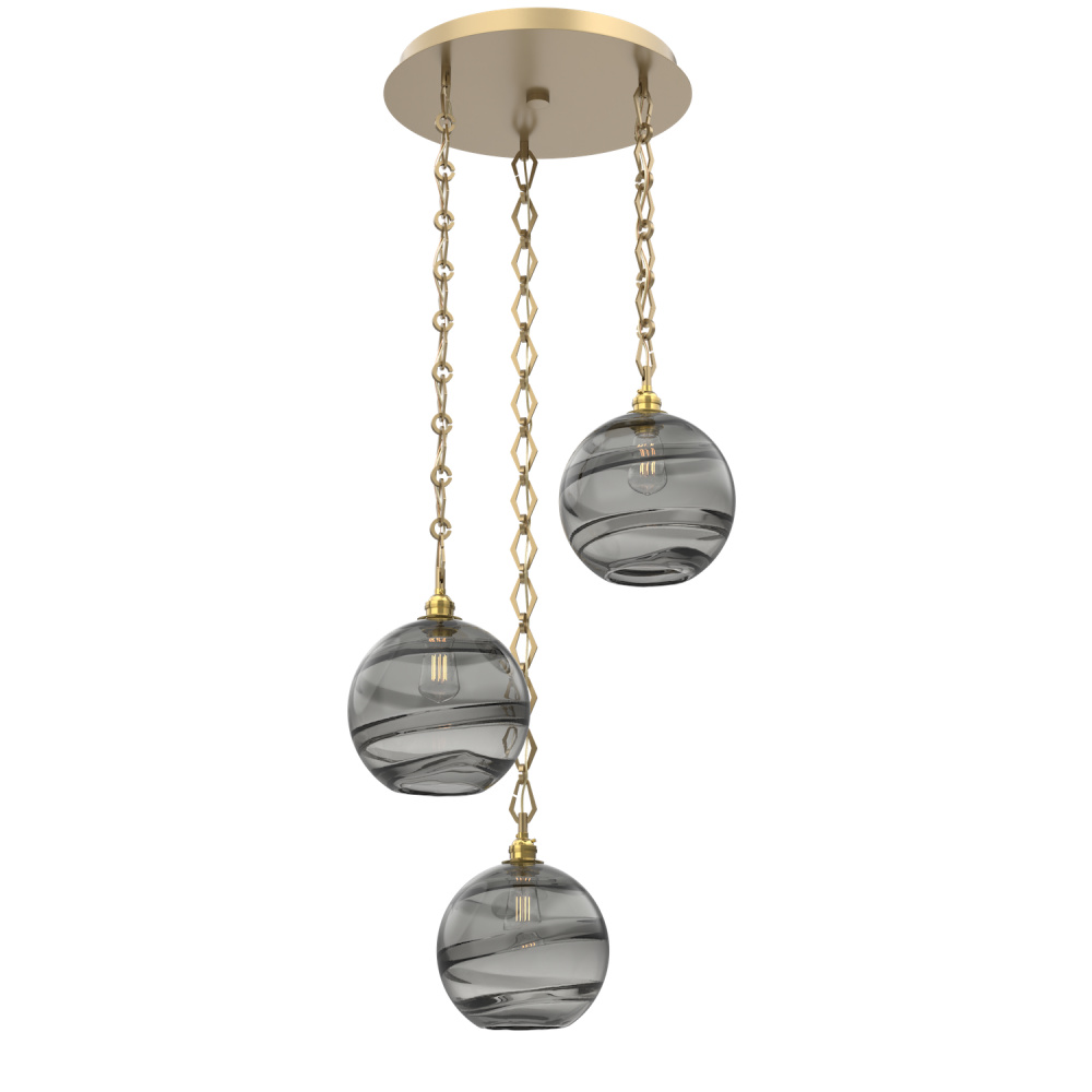Terra Round 3pc Multi-Pendant with Chain