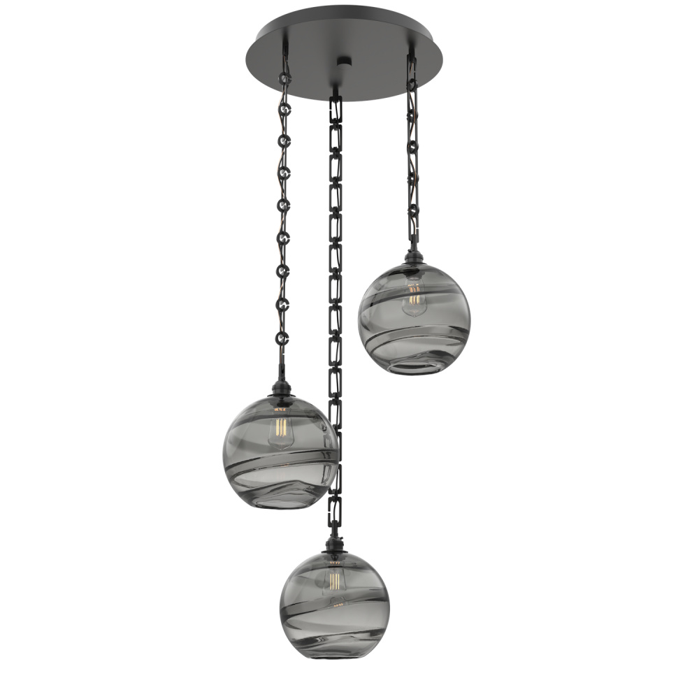 Terra Round 3pc Multi-Pendant with Chain