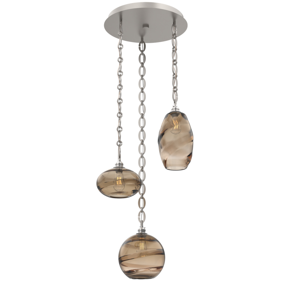 Misto Round 3pc Multi-Pendant with Chain