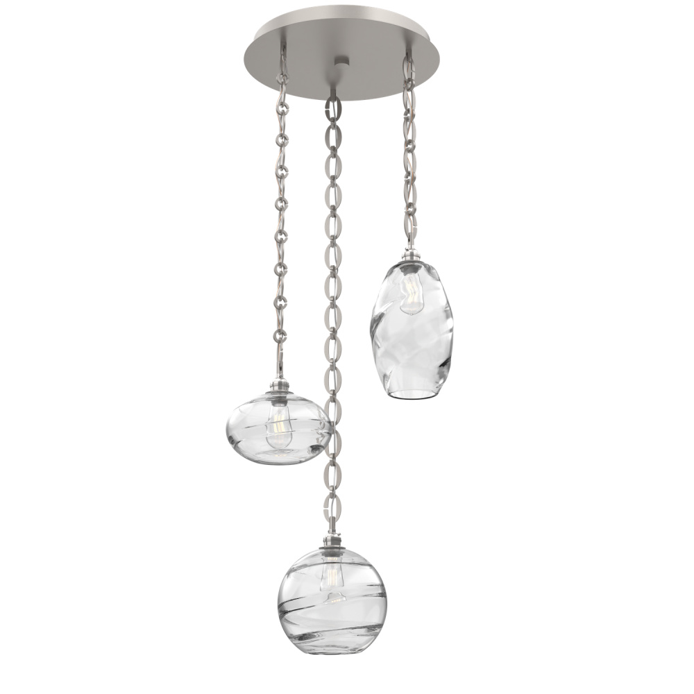 Misto Round 3pc Multi-Pendant with Chain