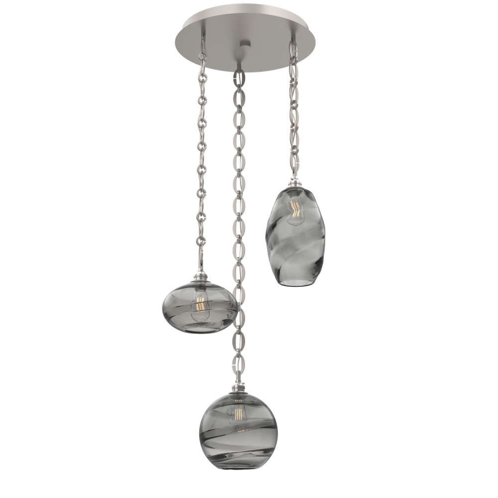 Misto Round 3pc Multi-Pendant with Chain