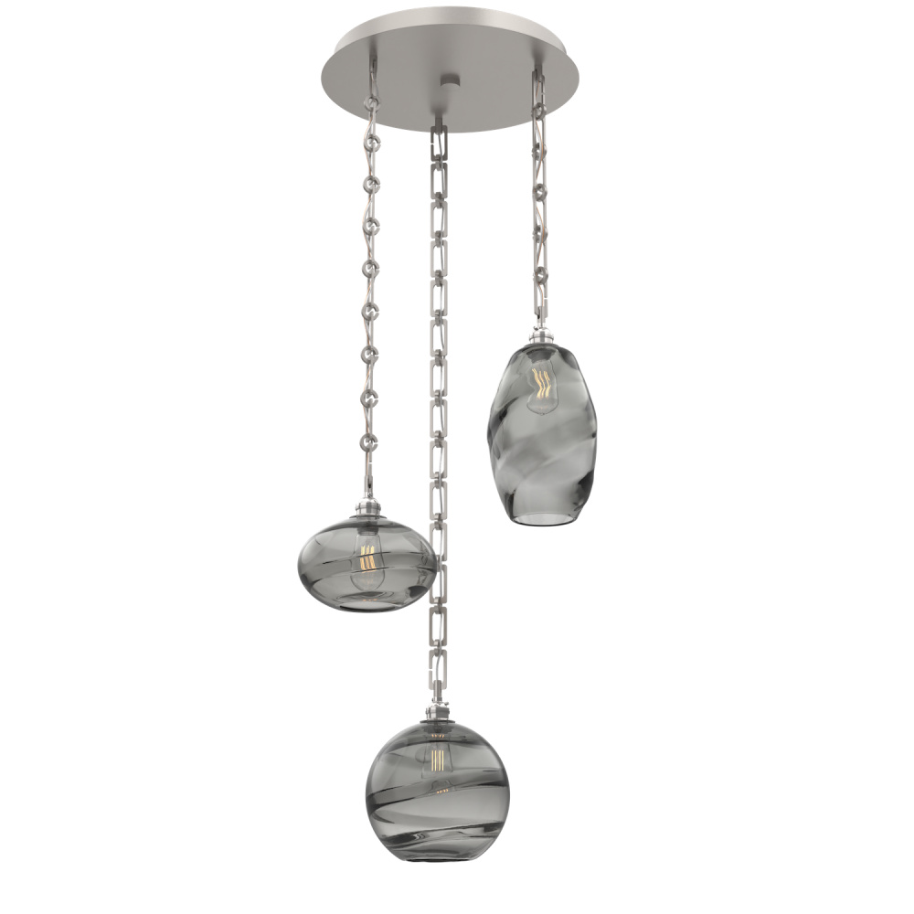 Misto Round 3pc Multi-Pendant with Chain