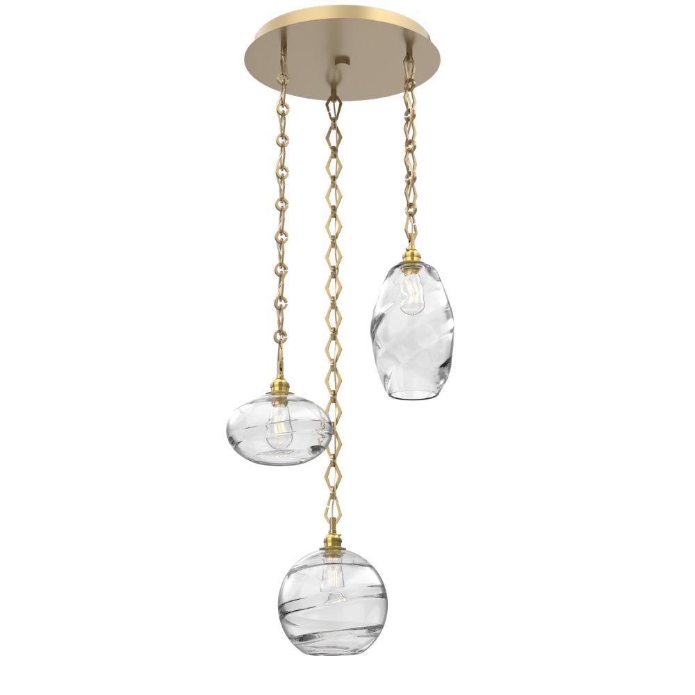Misto Round 3pc Multi-Pendant with Chain