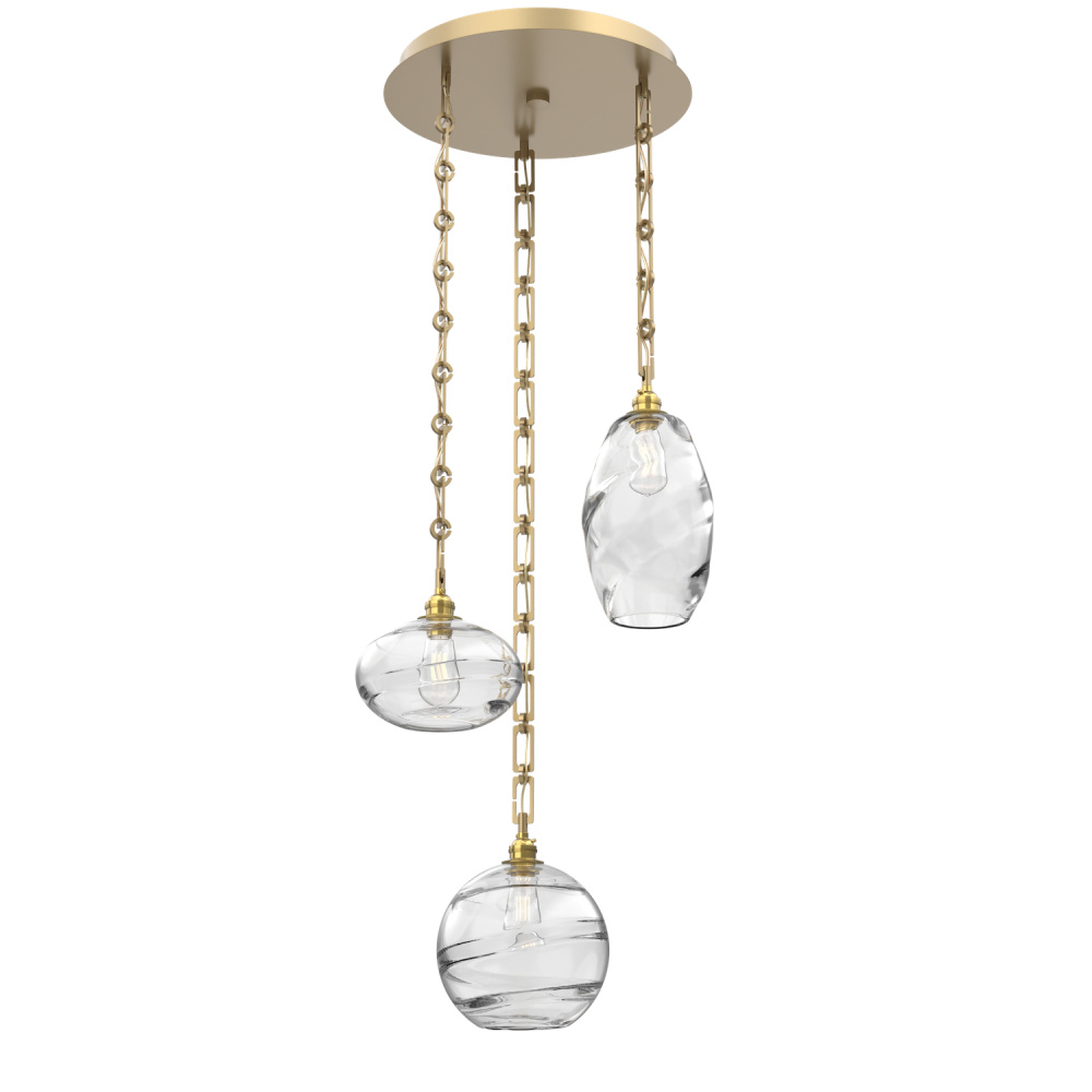 Misto Round 3pc Multi-Pendant with Chain