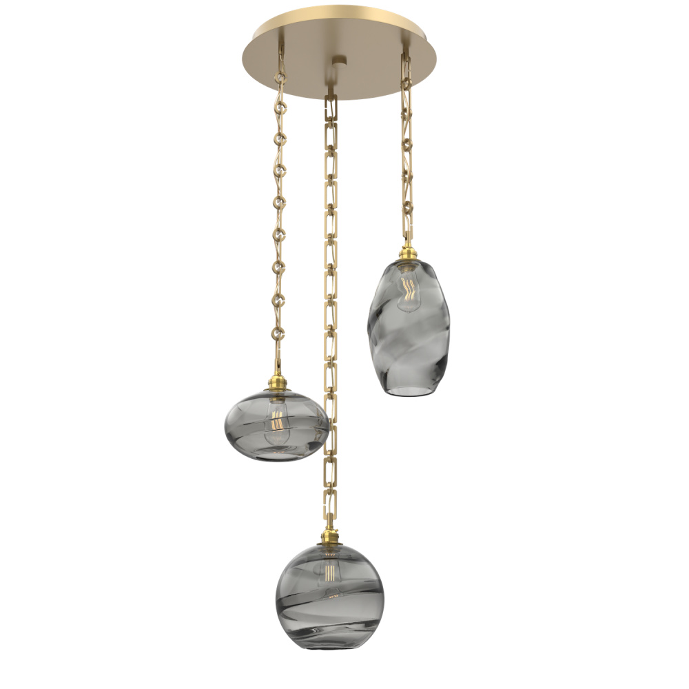 Misto Round 3pc Multi-Pendant with Chain