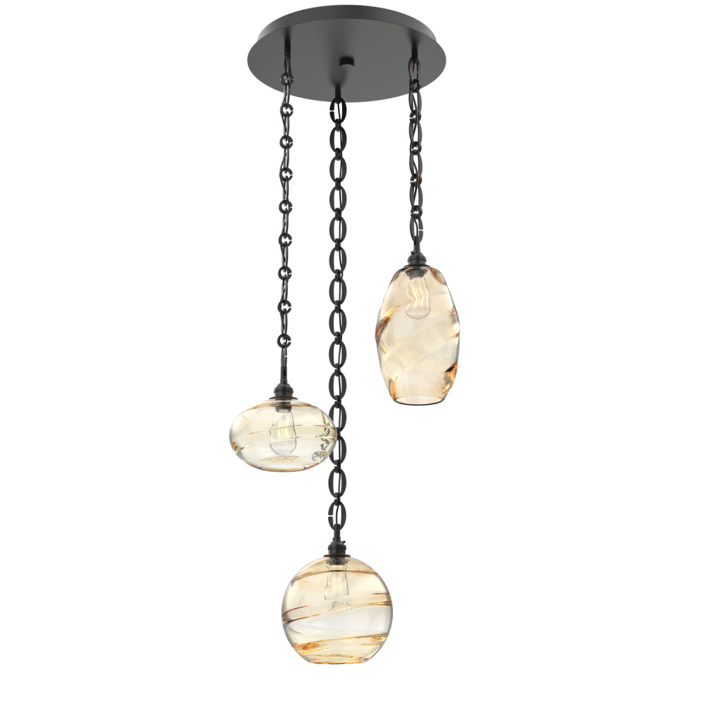 Misto Round 3pc Multi-Pendant with Chain