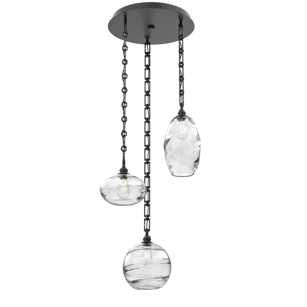 Misto Round 3pc Multi-Pendant with Chain