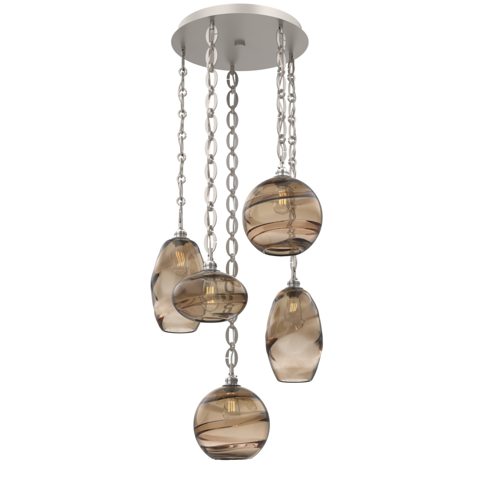 Misto Round 5pc Multi-Pendant with Chain