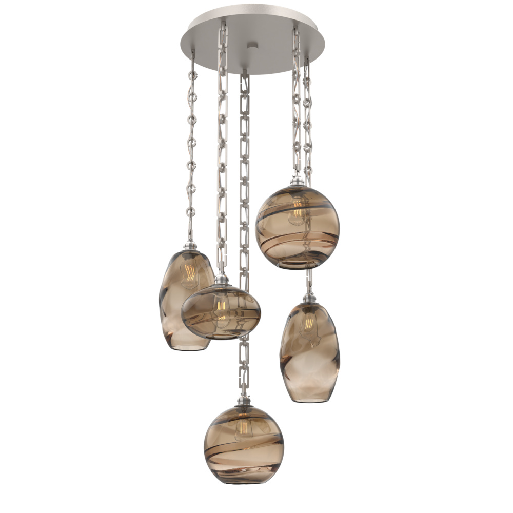 Misto Round 5pc Multi-Pendant with Chain
