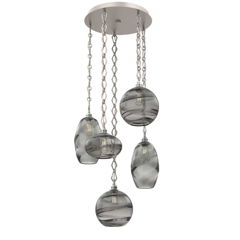 Misto Round 5pc Multi-Pendant with Chain