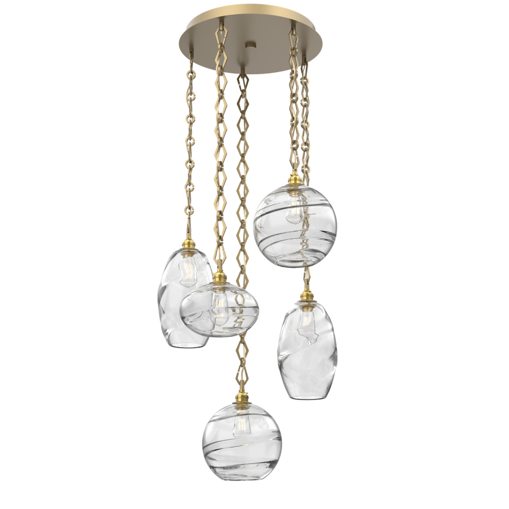 Misto Round 5pc Multi-Pendant with Chain