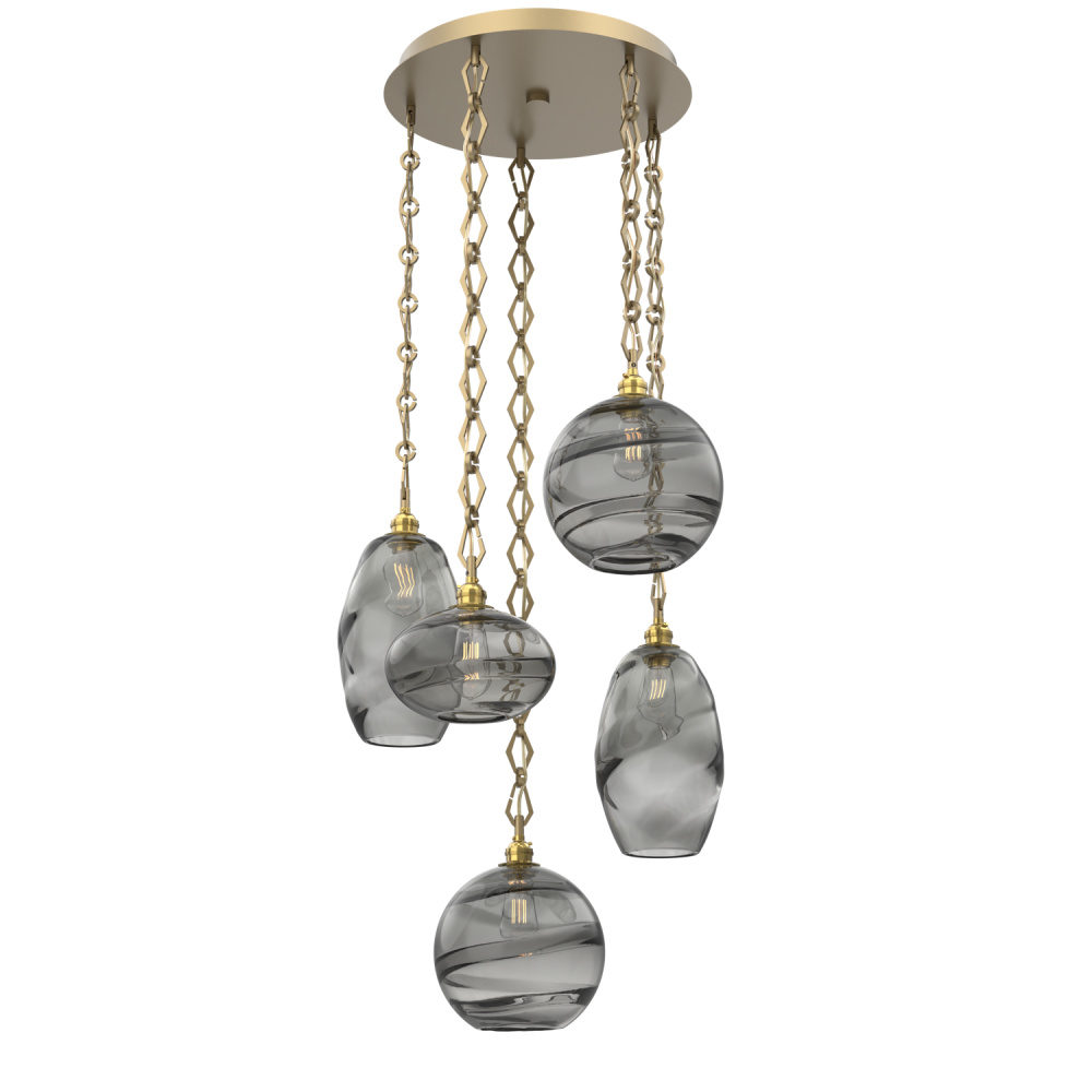 Misto Round 5pc Multi-Pendant with Chain