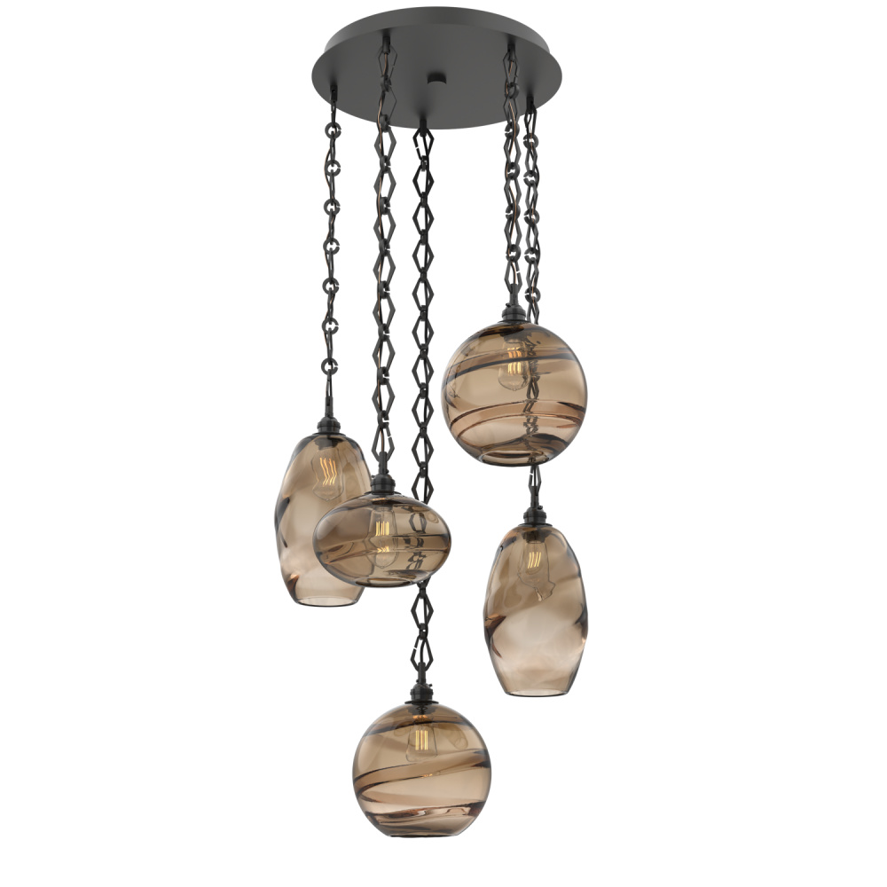 Misto Round 5pc Multi-Pendant with Chain