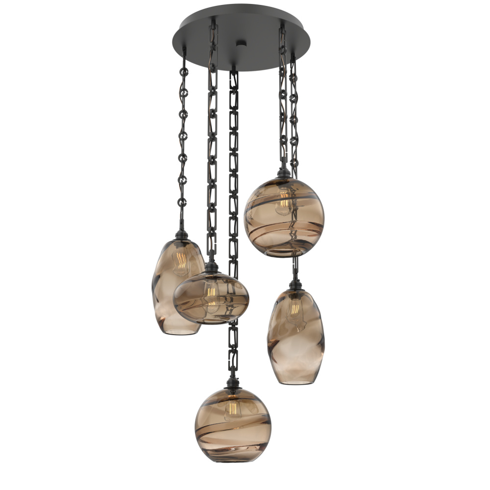 Misto Round 5pc Multi-Pendant with Chain
