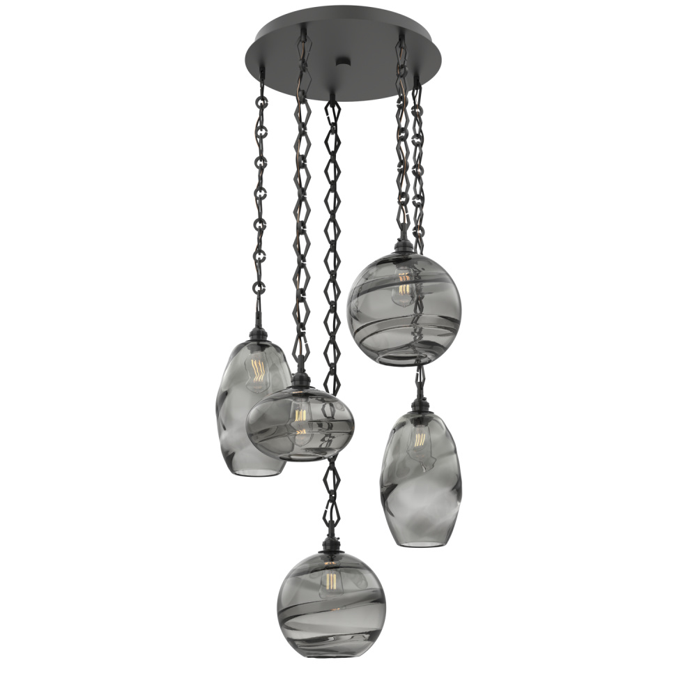Misto Round 5pc Multi-Pendant with Chain