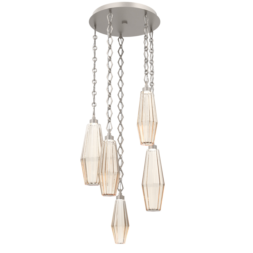 Aalto Round 5pc Multi-Pendant with Chain