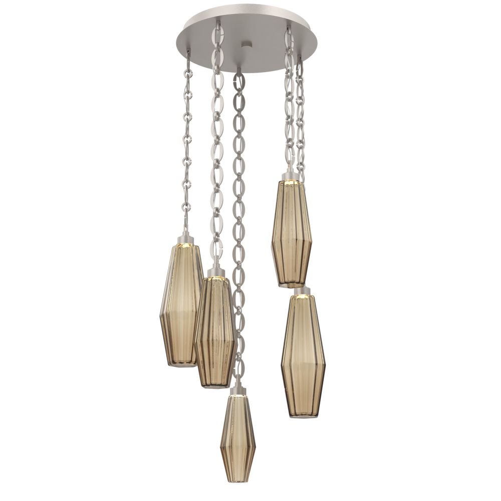 Aalto Round 5pc Multi-Pendant with Chain