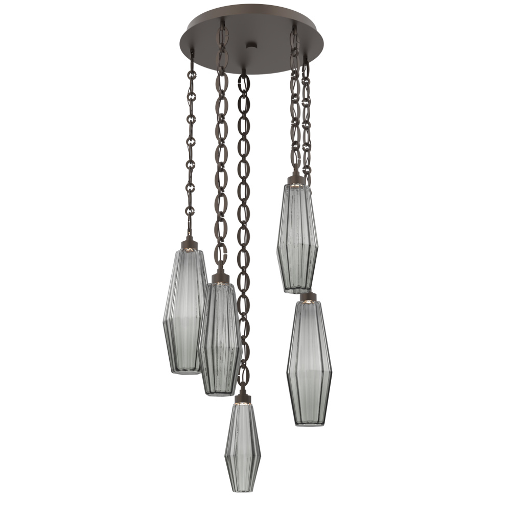 Aalto Round 5pc Multi-Pendant with Chain