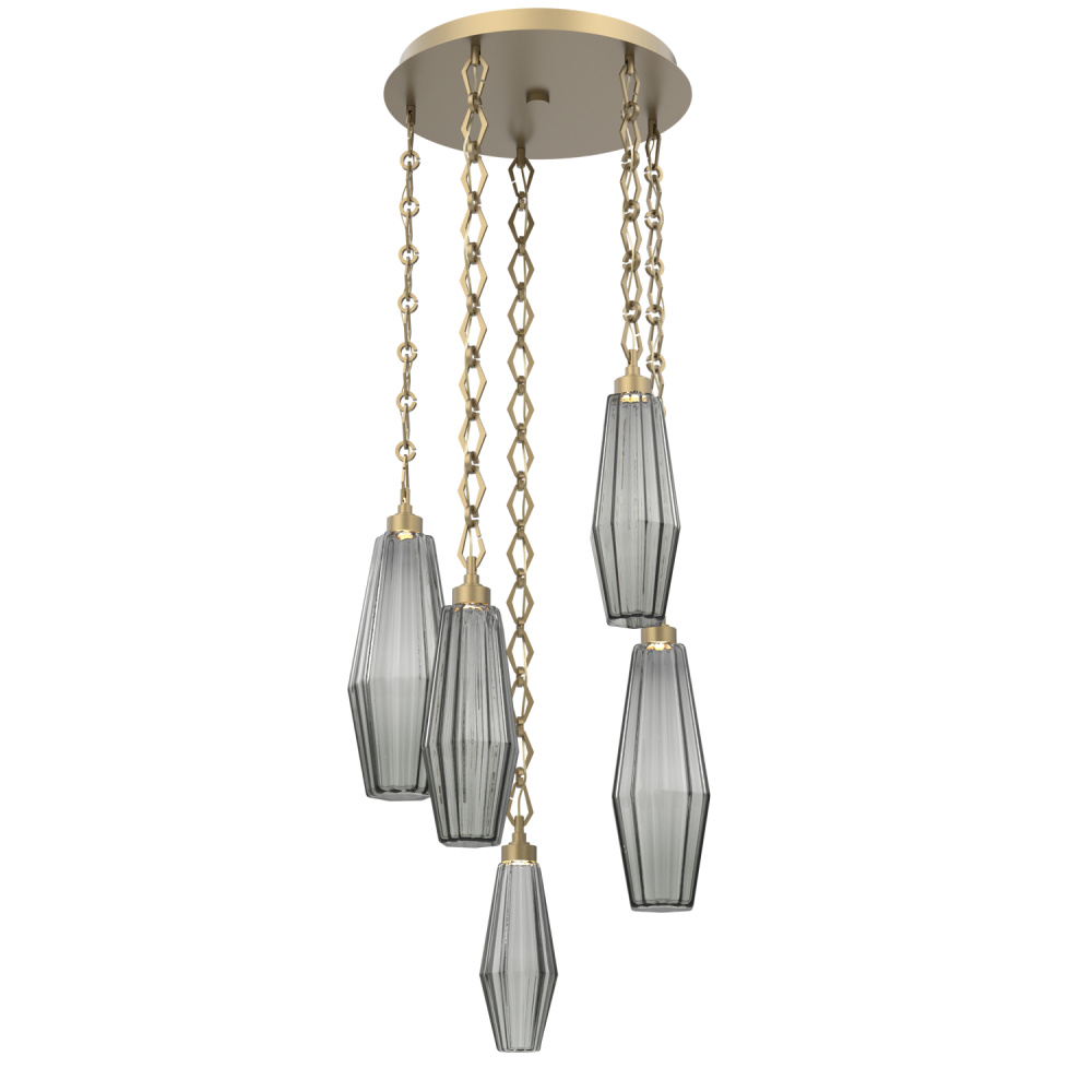 Aalto Round 5pc Multi-Pendant with Chain