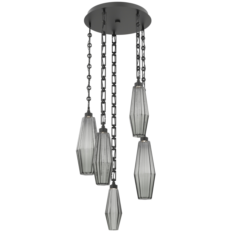 Aalto Round 5pc Multi-Pendant with Chain