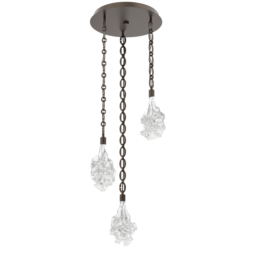 Blossom Round 3pc Multi-Pendant with Chain