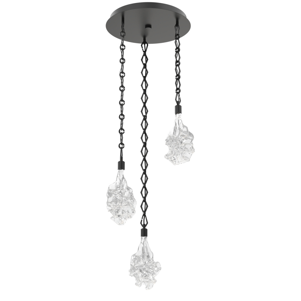 Blossom Round 3pc Multi-Pendant with Chain