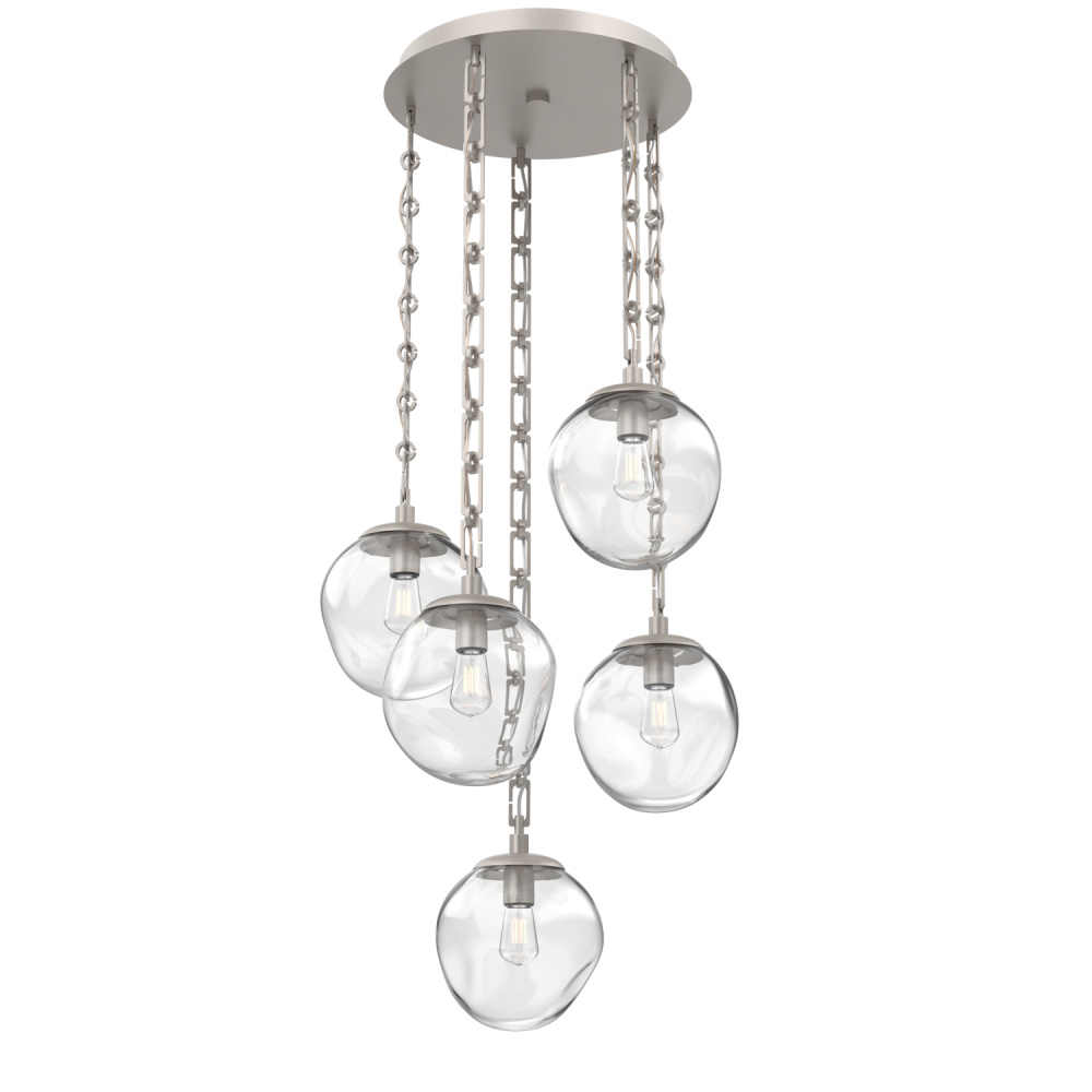 Aster Round 5pc Multi-Pendant with Chain (Bulb)