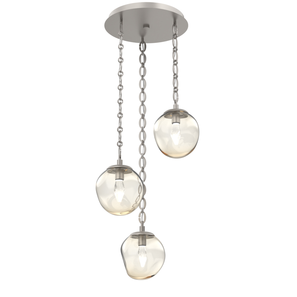 Aster Round 3pc Multi-Pendant with Chain (LED)