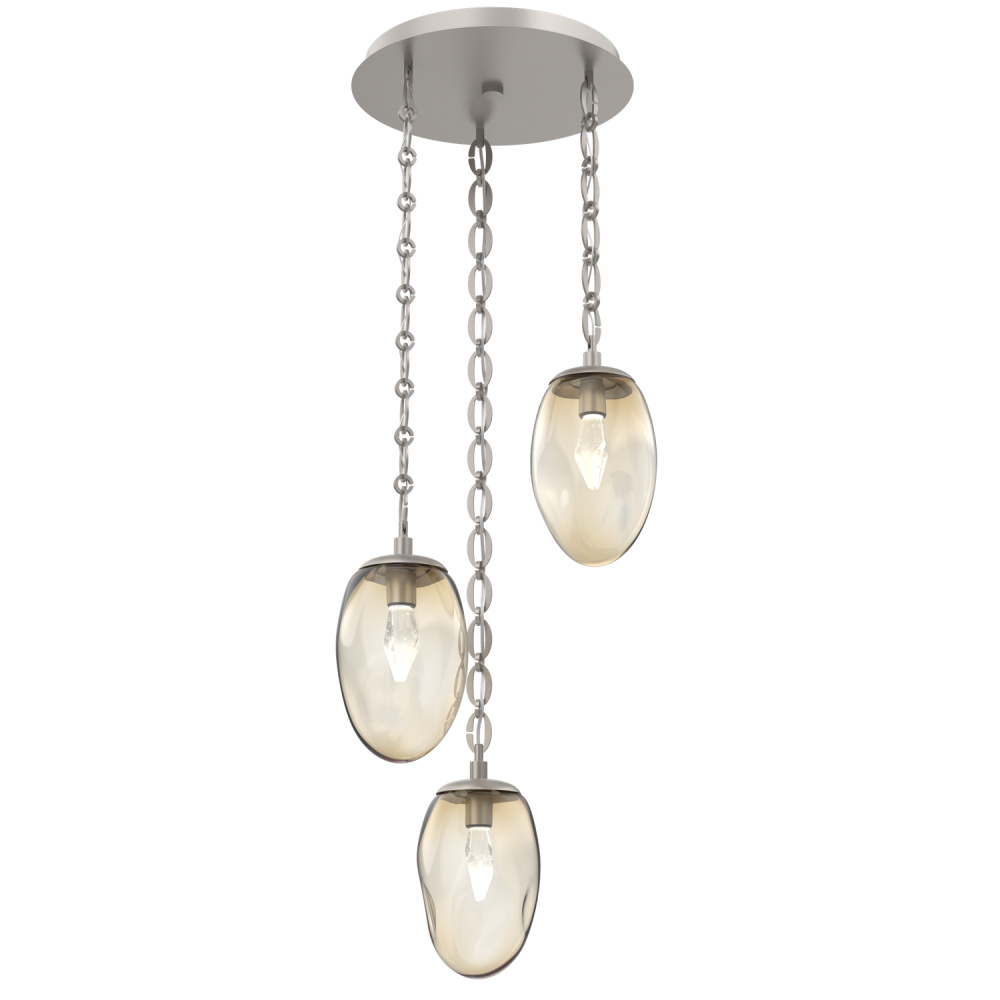 Meteo Round 3pc Multi-Pendant with Chain (LED)