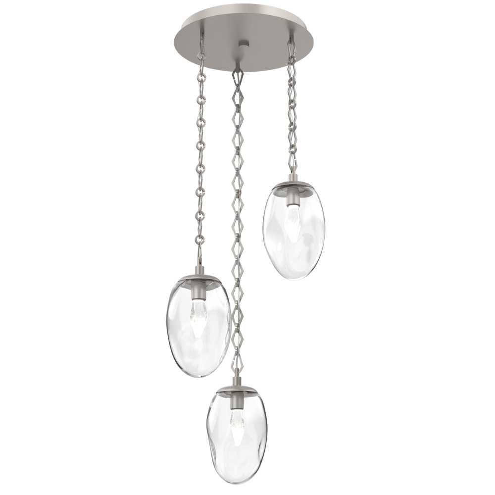Meteo Round 3pc Multi-Pendant with Chain (LED)