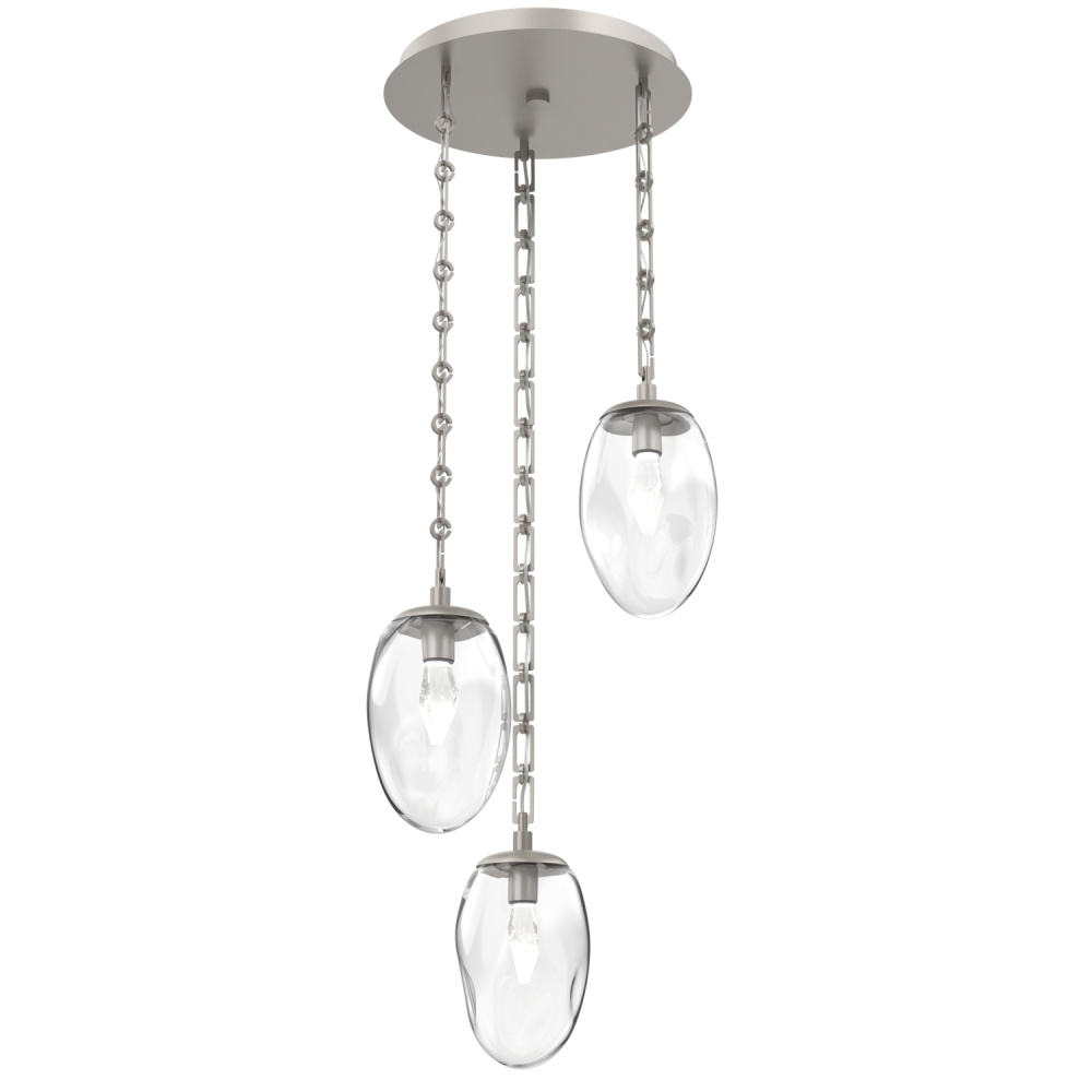 Meteo Round 3pc Multi-Pendant with Chain (LED)