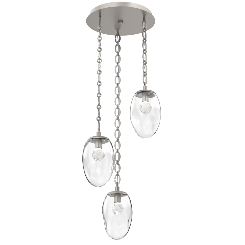 Meteo Round 3pc Multi-Pendant with Chain (LED)
