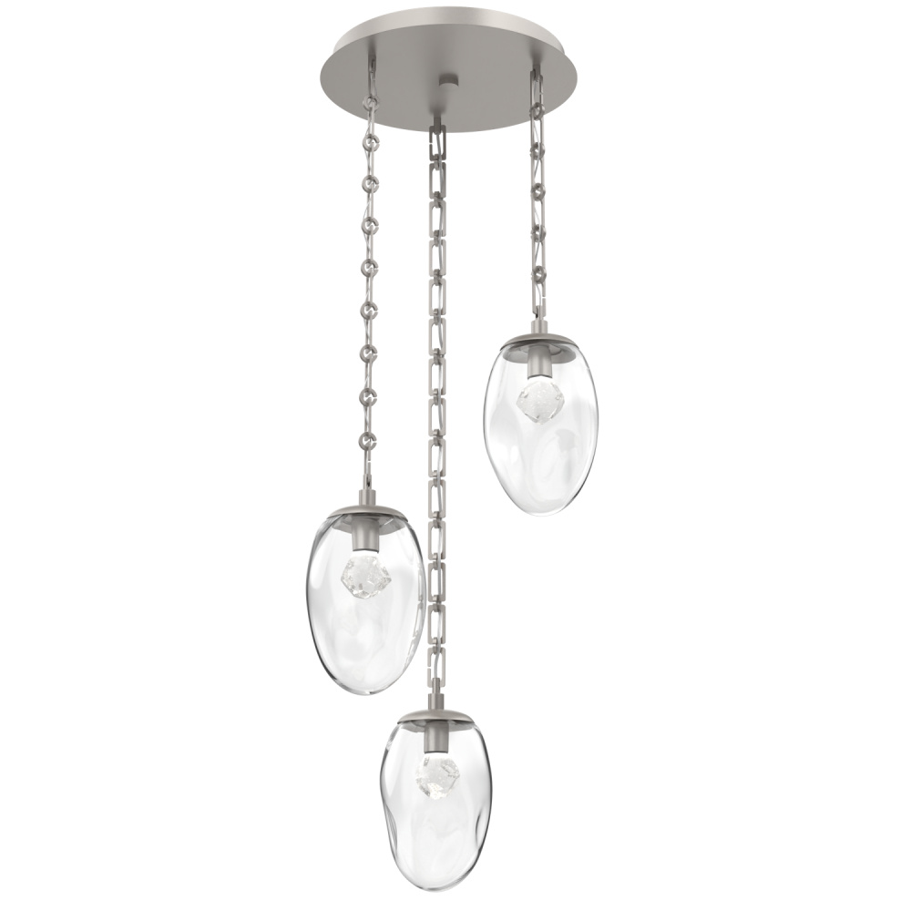 Meteo Round 3pc Multi-Pendant with Chain (LED)
