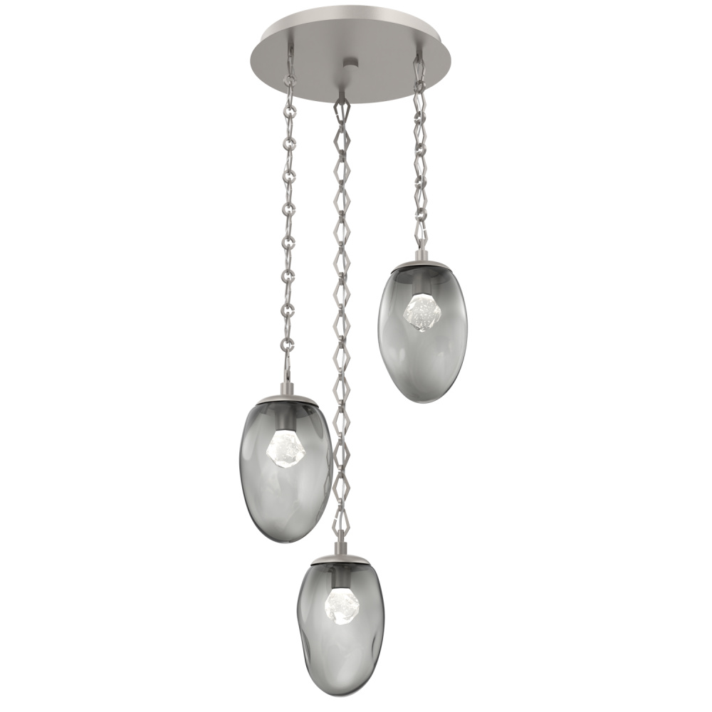 Meteo Round 3pc Multi-Pendant with Chain (LED)
