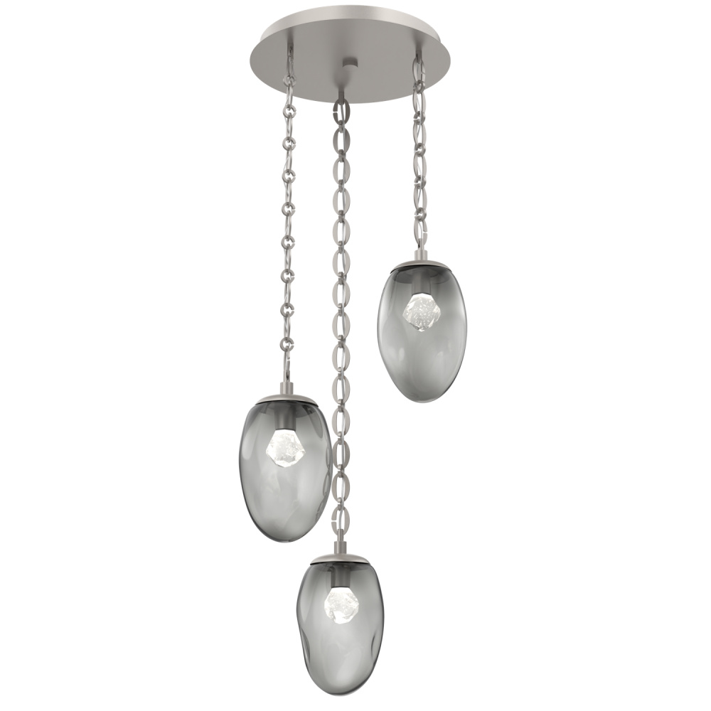 Meteo Round 3pc Multi-Pendant with Chain (LED)