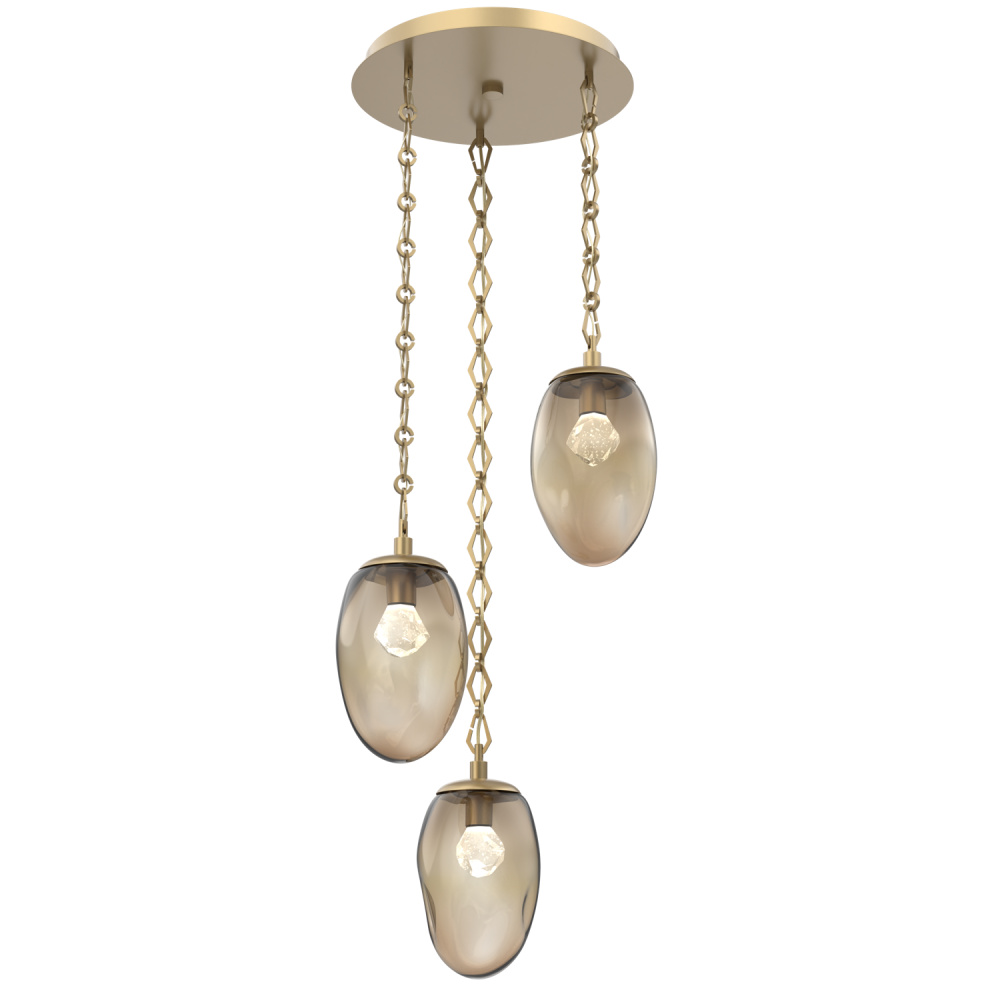 Meteo Round 3pc Multi-Pendant with Chain (LED)