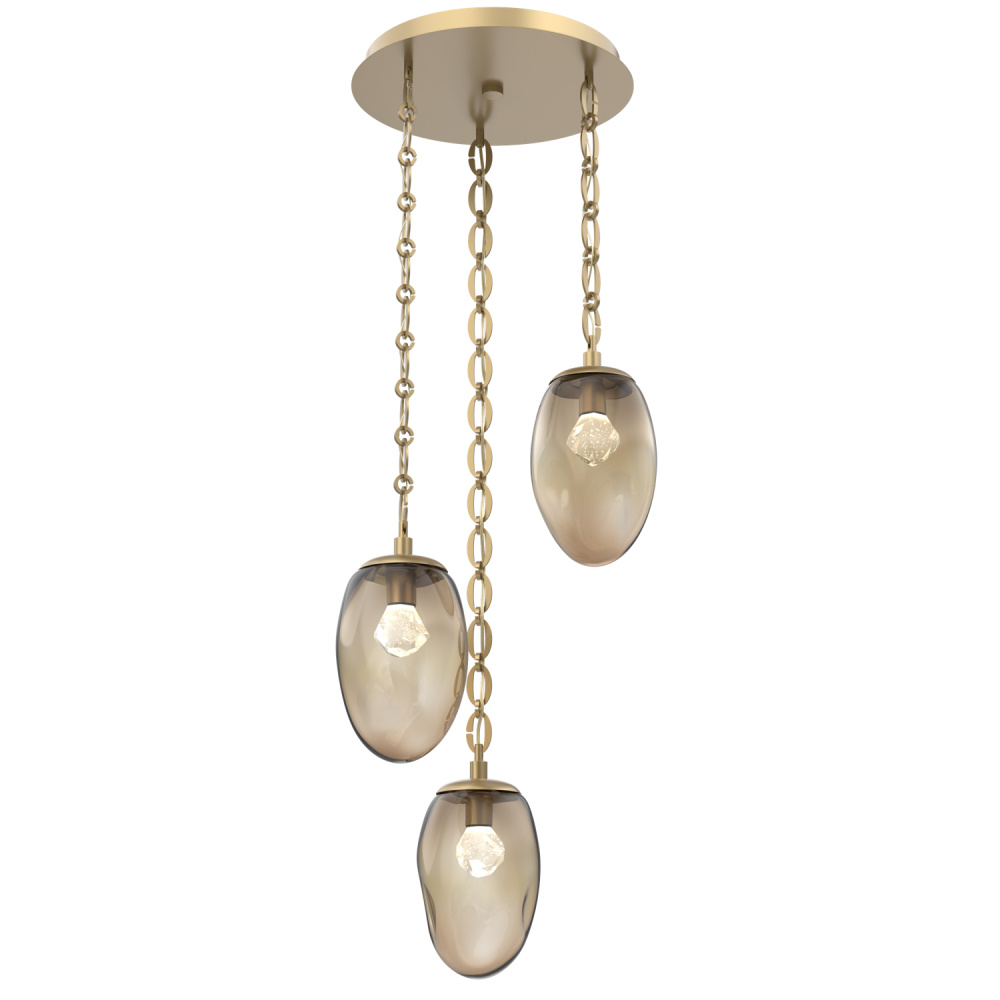 Meteo Round 3pc Multi-Pendant with Chain (LED)