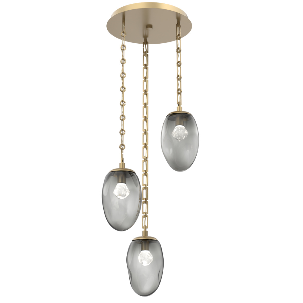 Meteo Round 3pc Multi-Pendant with Chain (LED)