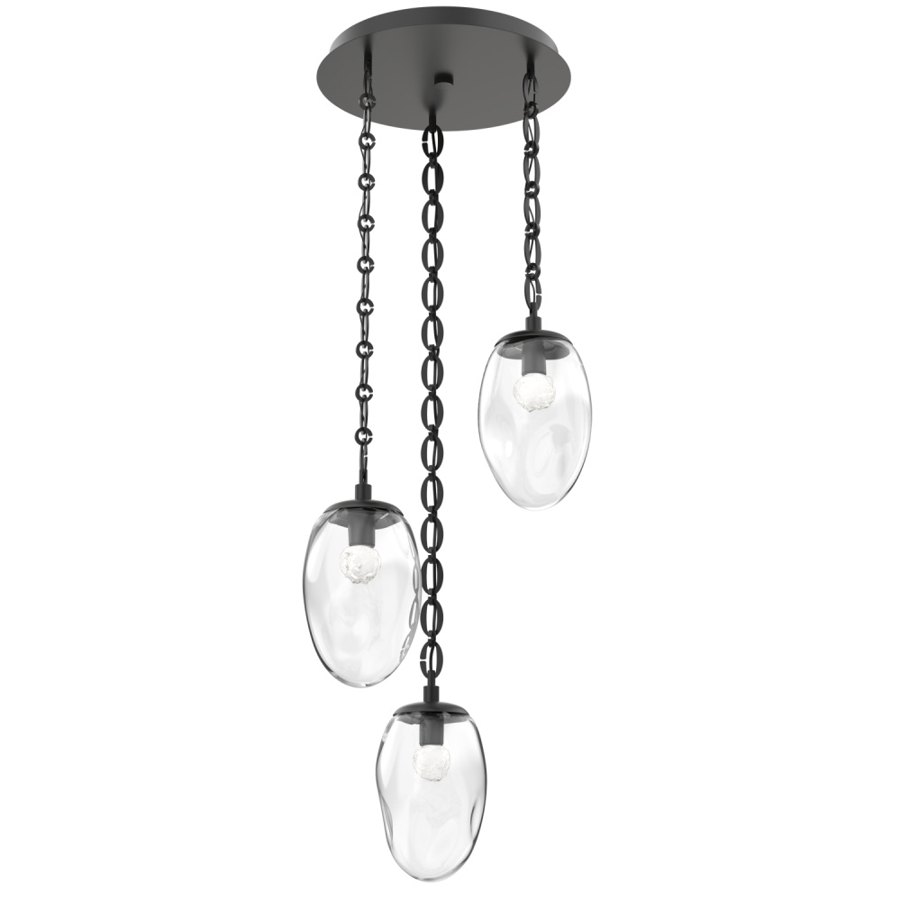 Meteo Round 3pc Multi-Pendant with Chain (LED)