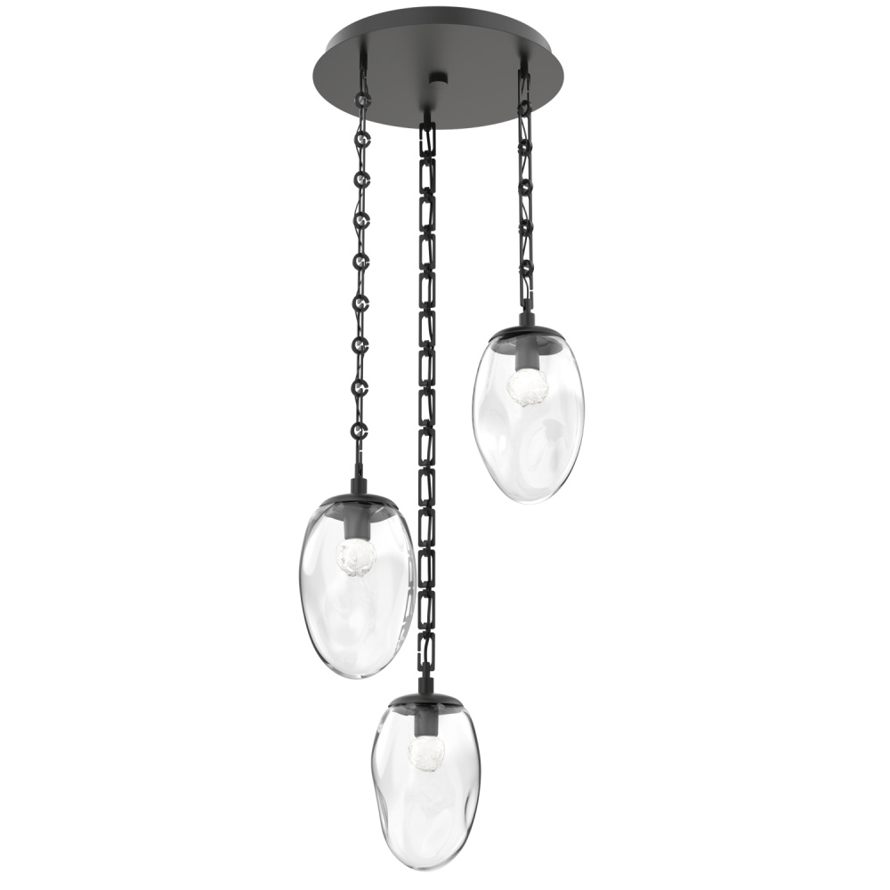 Meteo Round 3pc Multi-Pendant with Chain (LED)