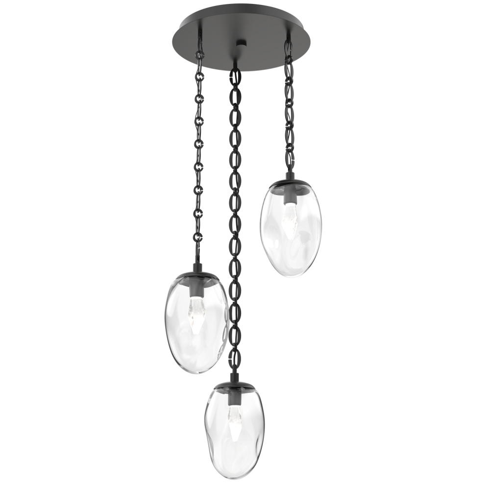 Meteo Round 3pc Multi-Pendant with Chain (LED)