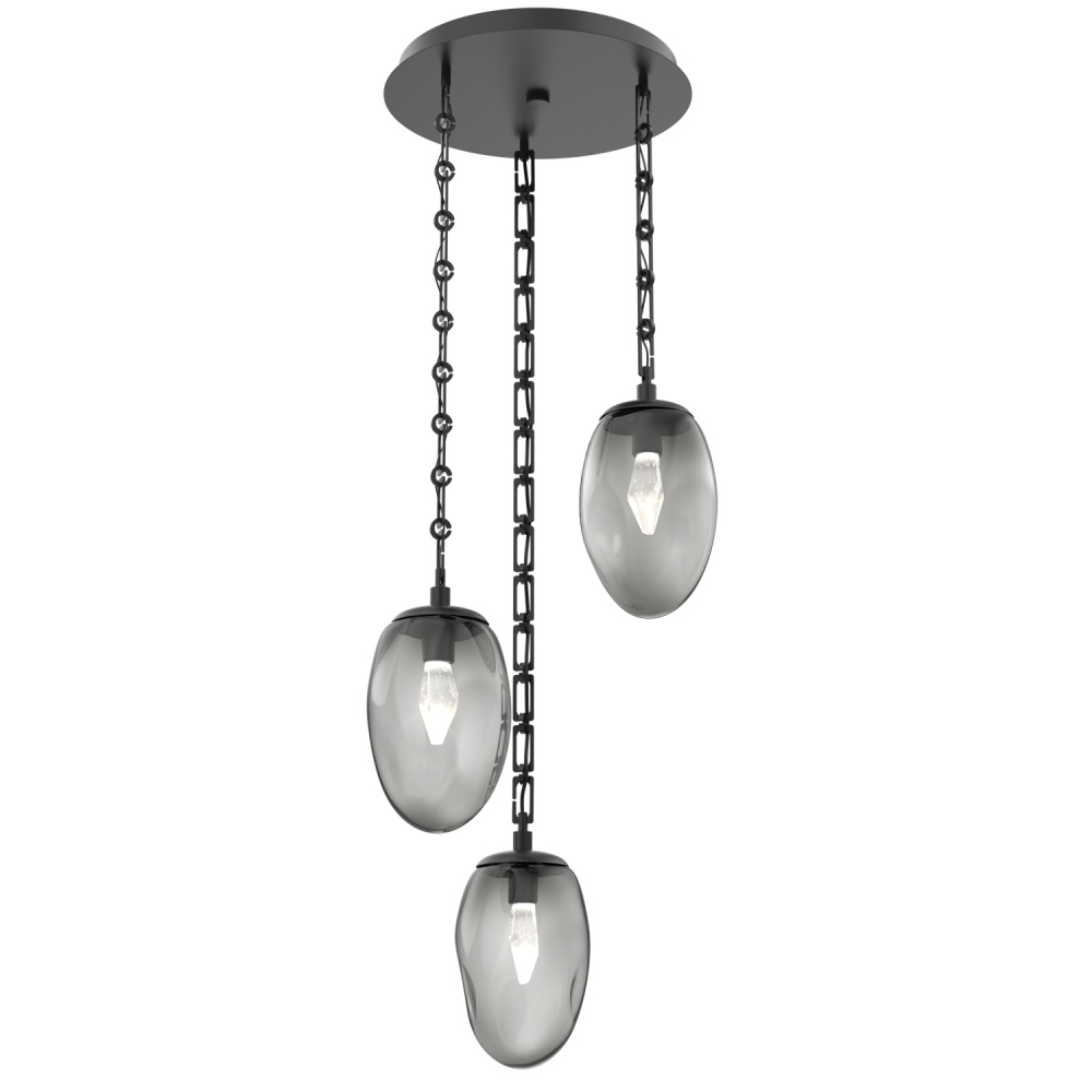 Meteo Round 3pc Multi-Pendant with Chain (LED)