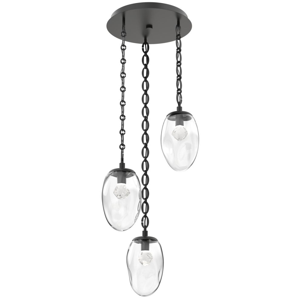 Meteo Round 3pc Multi-Pendant with Chain (LED)