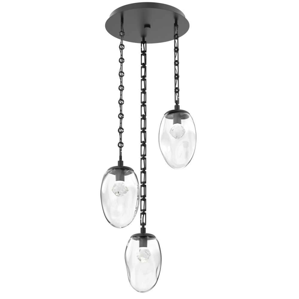 Meteo Round 3pc Multi-Pendant with Chain (LED)