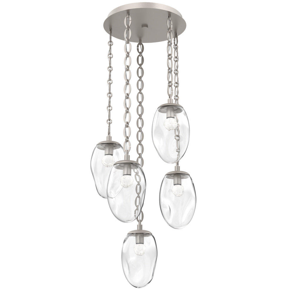 Meteo Round 5pc Multi-Pendant with Chain (LED)