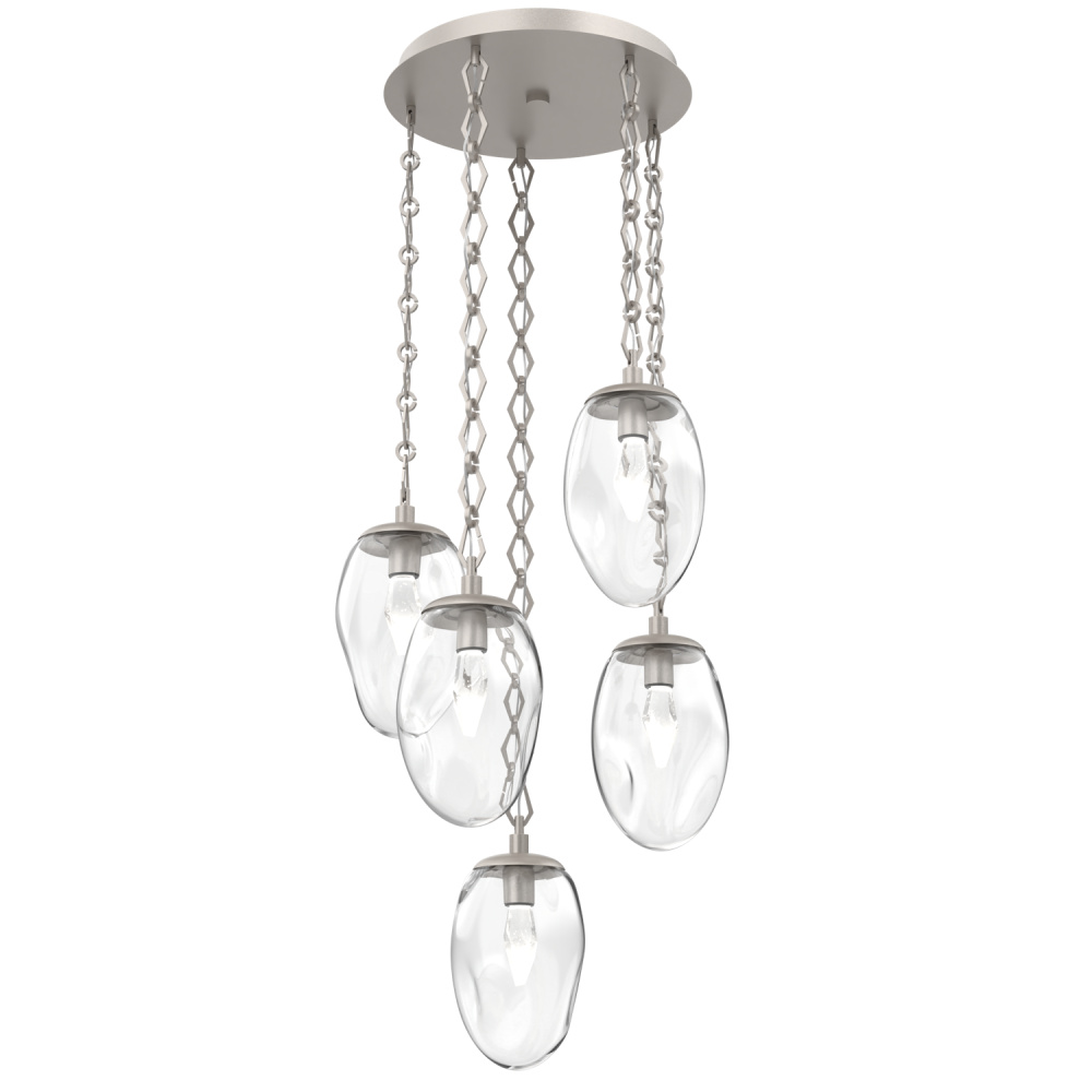 Meteo Round 5pc Multi-Pendant with Chain (LED)