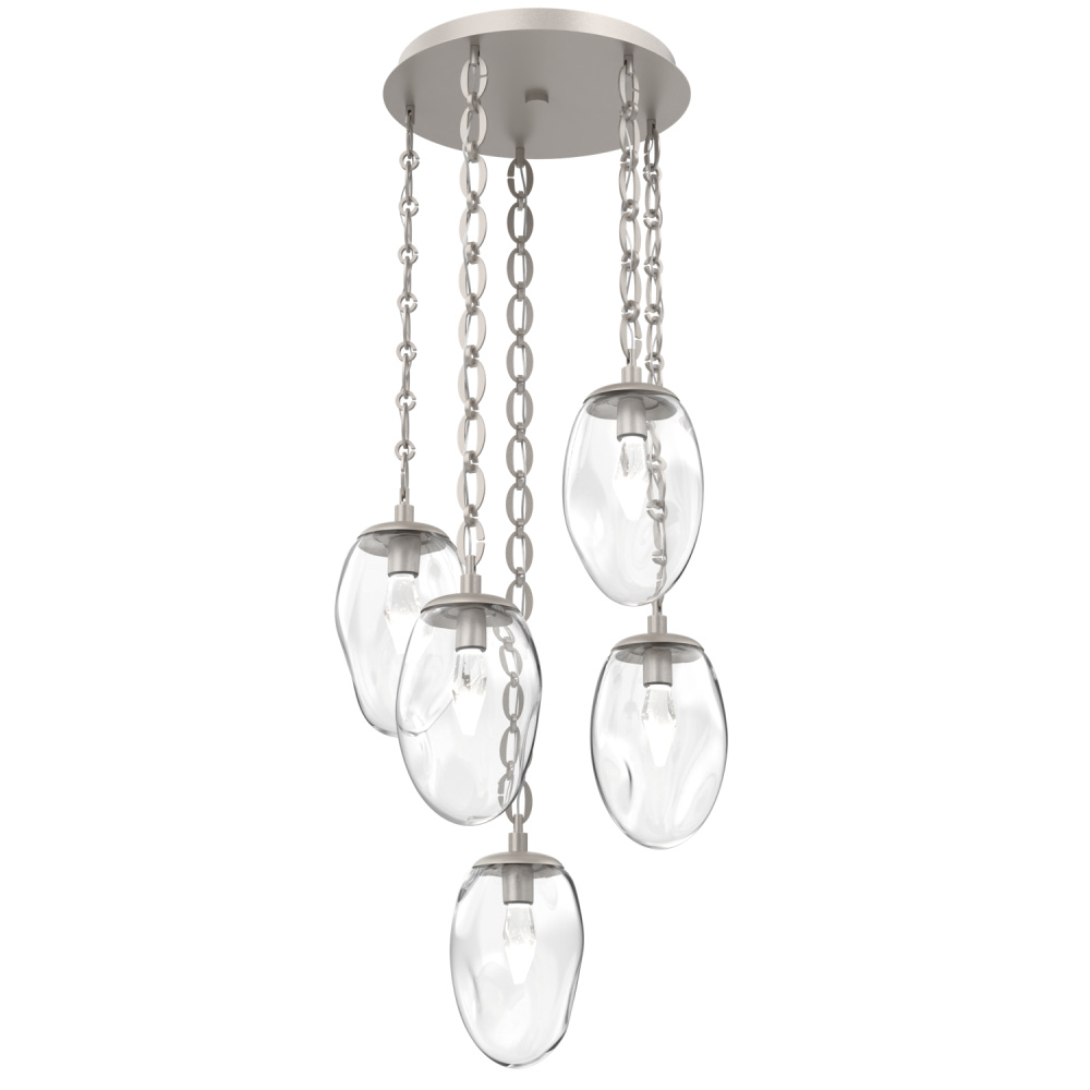 Meteo Round 5pc Multi-Pendant with Chain (LED)