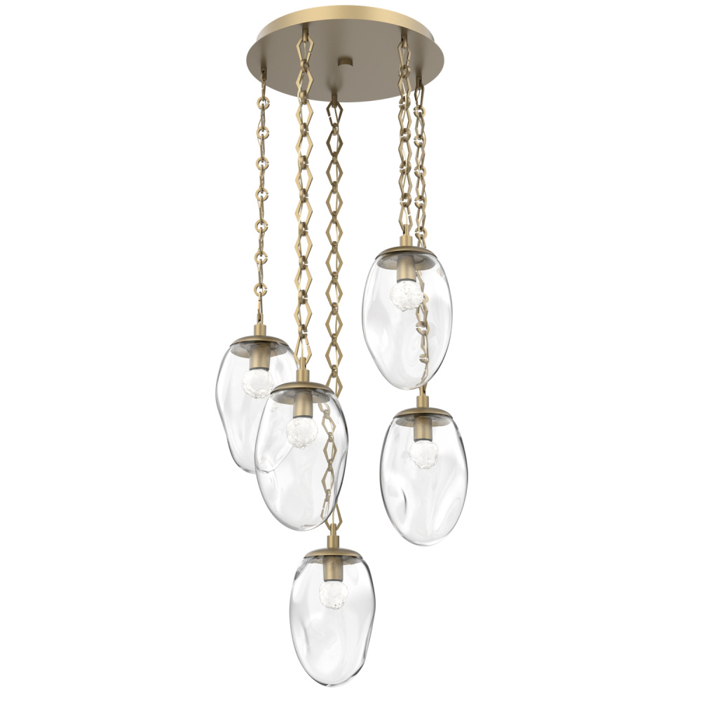 Meteo Round 5pc Multi-Pendant with Chain (LED)